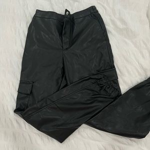 Dynamite Faux Leather Joggers